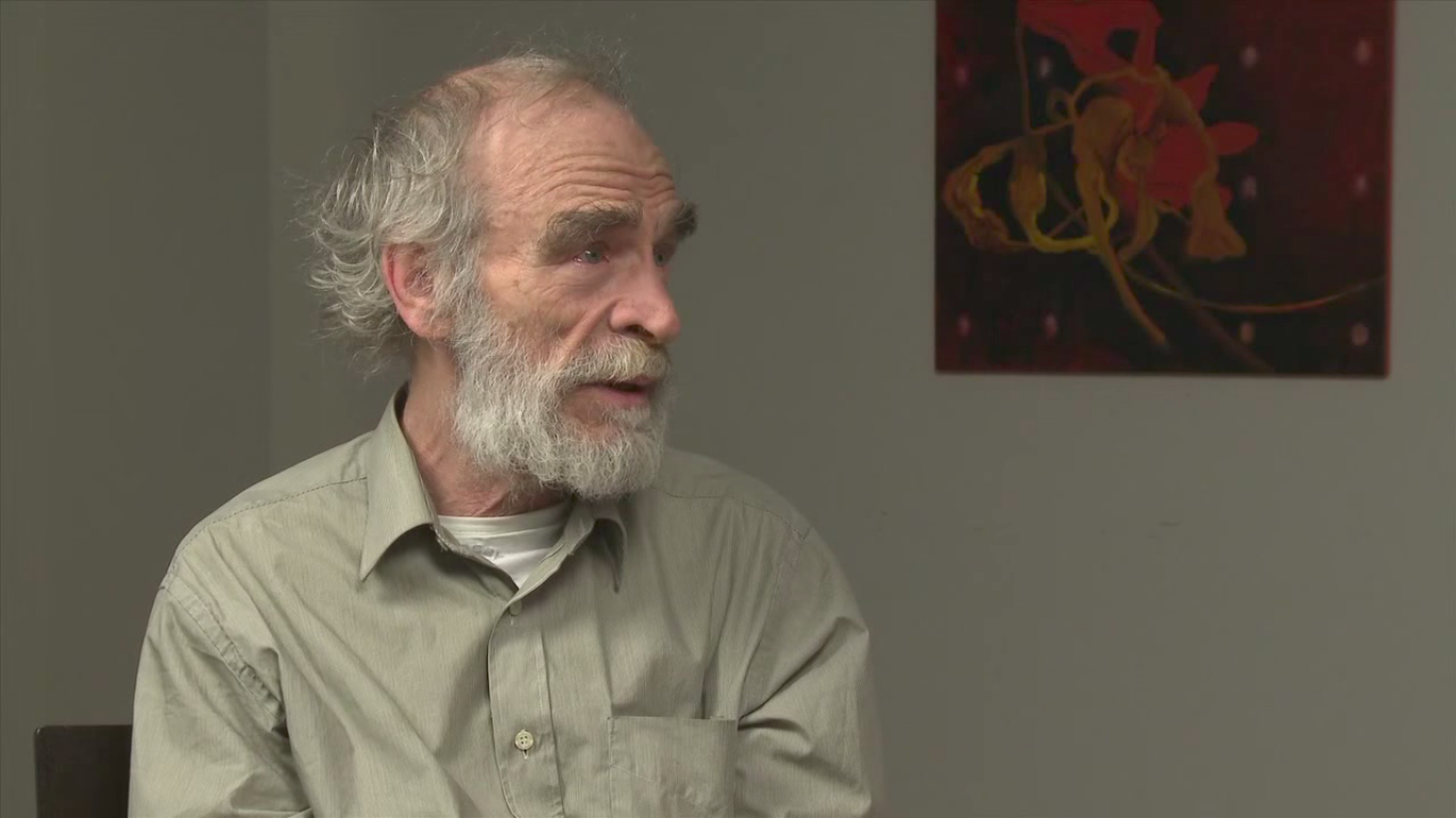 Mikhail Gromov sitting in a chair