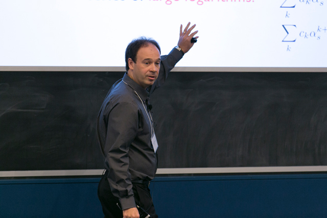 Iain Stewart presenting a slideshow