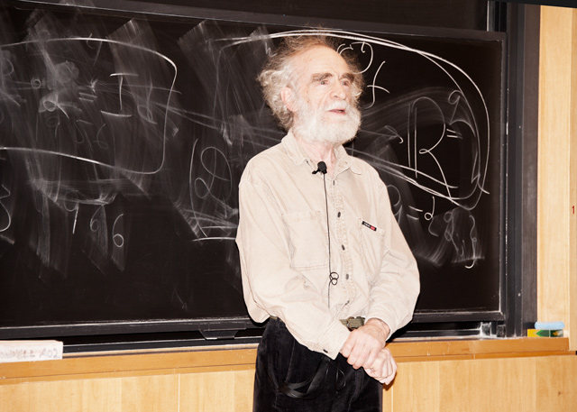 Prof. Mikhail Gromov speaking at 