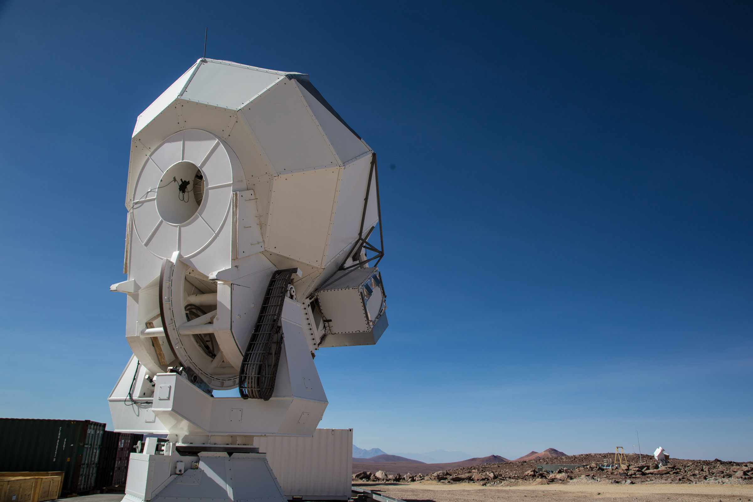 Simons Observatory from the back