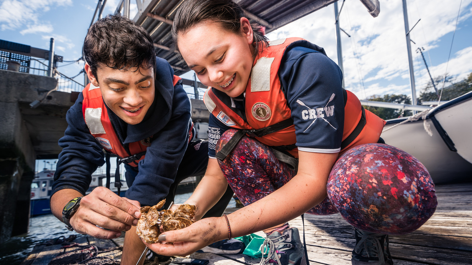 Students raising oysters to help the surrounding waterways