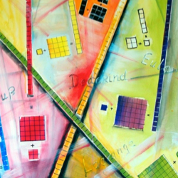 Music and math painting illustration