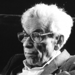 Grayscale photo of Paul Erdos