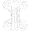 3D line drawing of electron network