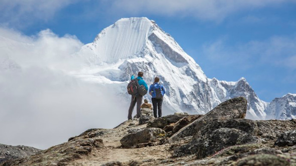 Mike and Lilliana Libecki in the Khumbu/Solukhumbu/Sagarmatha Zone in the Himalayas in Nepal