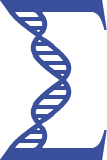 Sigma symbol with DNA as the vertical part of the symbol