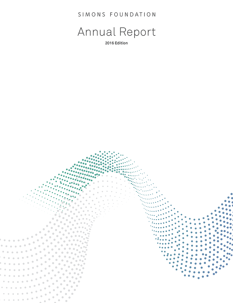 Simons Foundation 2016 Annual Report cover