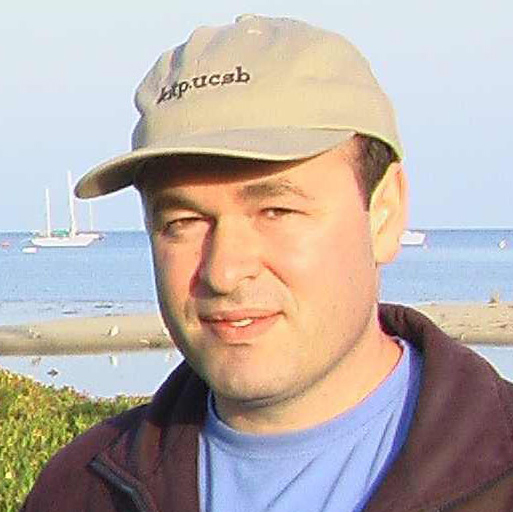 Victor Gurarie in front of water