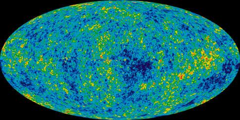 Map of tiny temperature fluctuations in the remnant radiation from the formation of the universe based on nine years of data collected by NASA’s Wilkinson Microwave Anisotropy Probe