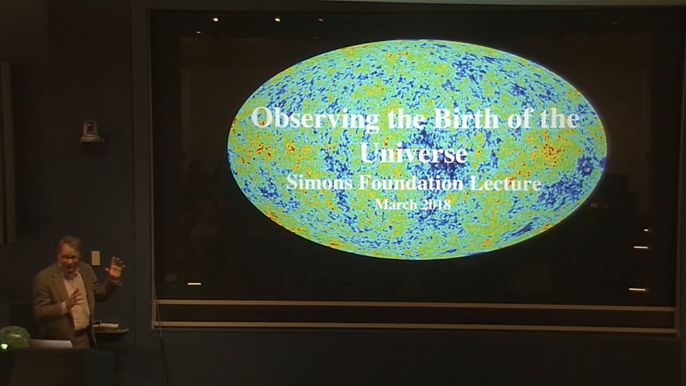 Man standing in front of a slideshow that says 