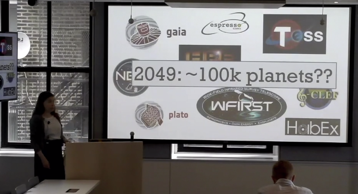 peson presenting slideshow titled 