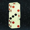 stack of three dice