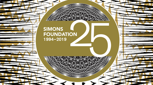 Logo for the 25th Anniversary of Simons Foundation
