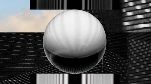 Digital image of ball on top of rectangle