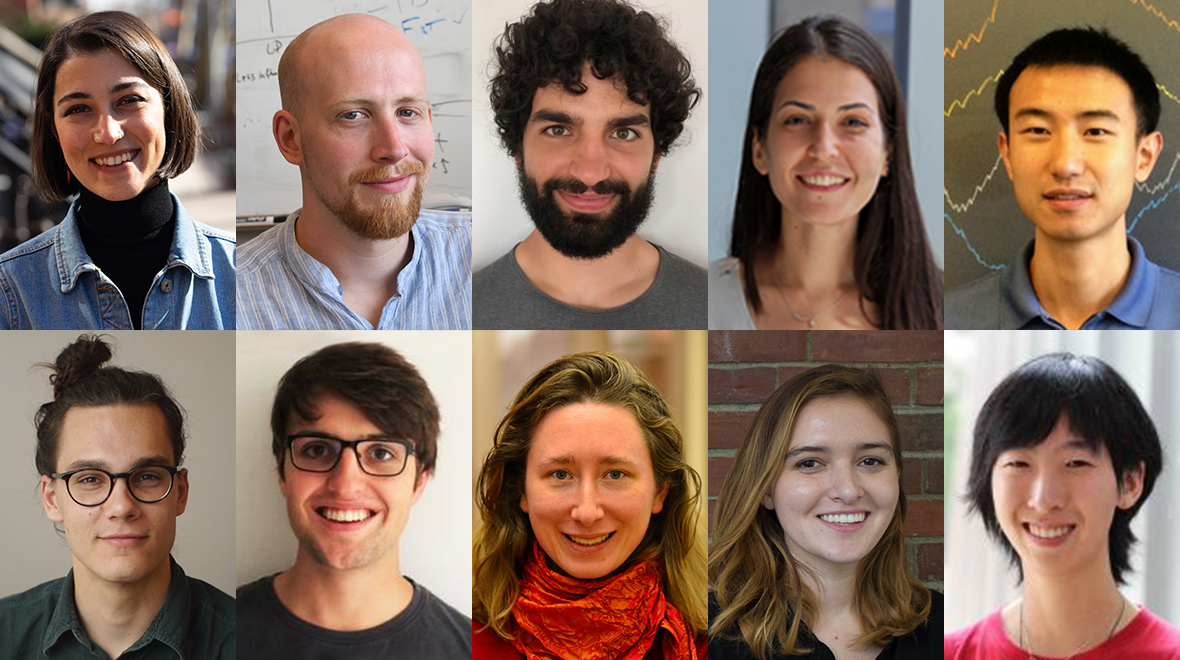 Collage of 10 Simons Society of Fellows junior fellows