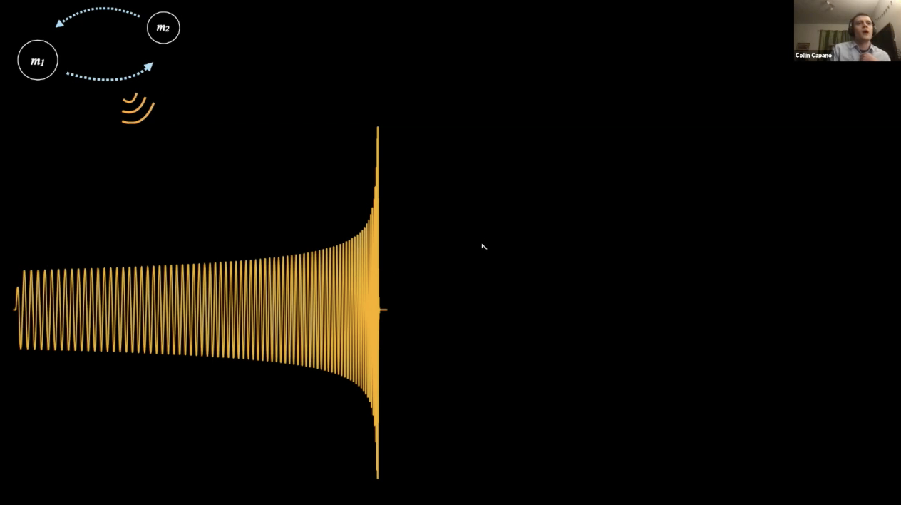 Screenshot of Collin Capano giving a presentation.