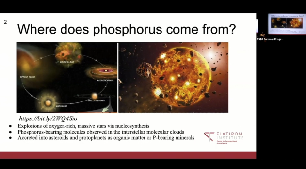 Tarisa Ross: Contribution of Phosphorus During Planet Formation