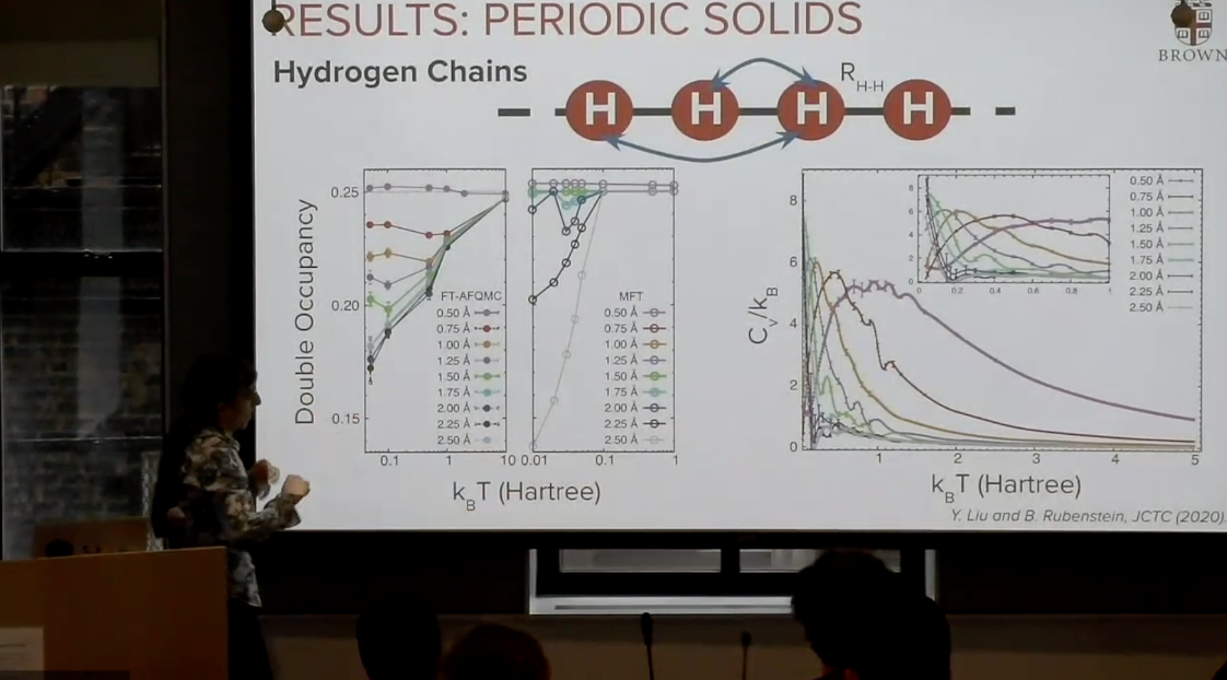 Brenda Rubenstein: Finite Temperature QMC in the Canonical Ensemble