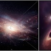 ALMA Scientists Find Pair of Black Holes Dining Together in Nearby Galaxy MergerWhile studying a nearby pair of merging galaxies using the Atacama Large Millimeter/submillimeter Array (ALMA)— and international observatory co-operated by the U.S. National Science Foundation’s National Radio Astronomy Observatory (NRAO)— scientists discovered two supermassive black holes growing simultaneously near the center of the newly coalescing galaxy. These super-hungry giants are the closest together that scientists have ever observed in multiple wavelengths. What’s more, the new research reveals that binary black holes and the galaxy mergers that create them may be surprisingly commonplace in the Universe.