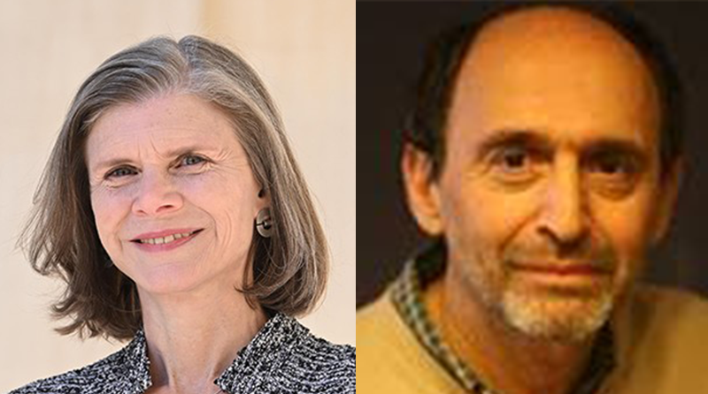 Combined image of Angela V. Olinto and Sergiu Klainerman