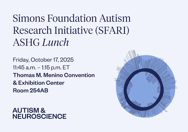 Graphic for 2025 SFARI ASHG social.