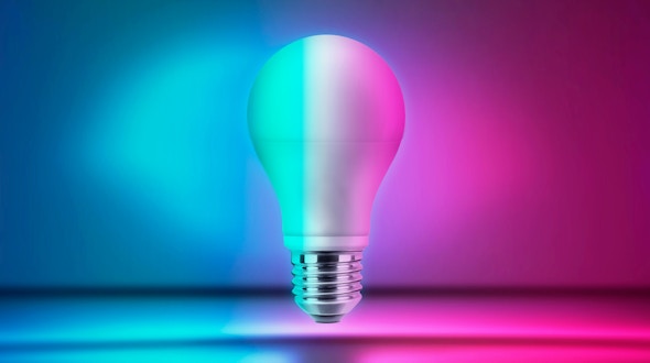 An illustration of an LED lightbulb