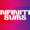 Infinite Sums logo on top of boxes
