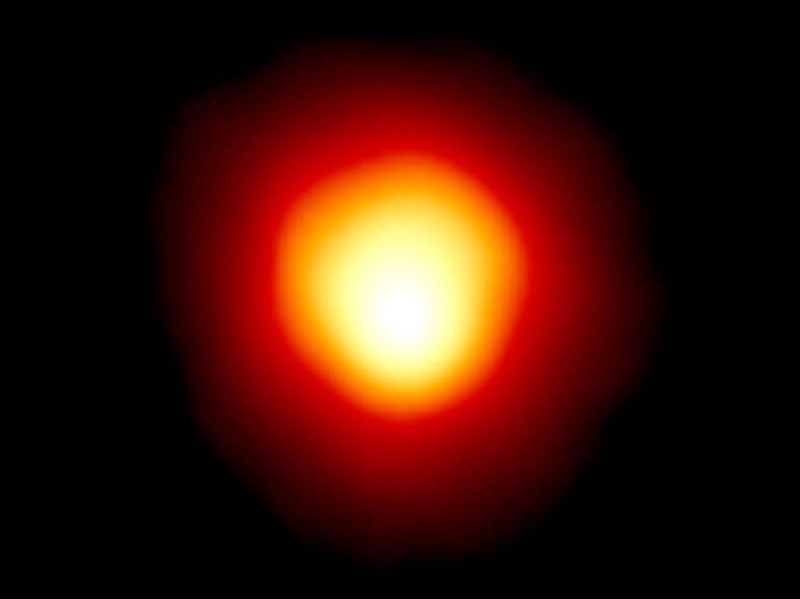 A photo of the star Betelgeuse.