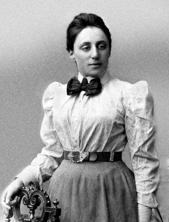 Photo of Emmy Noether c. 1910.