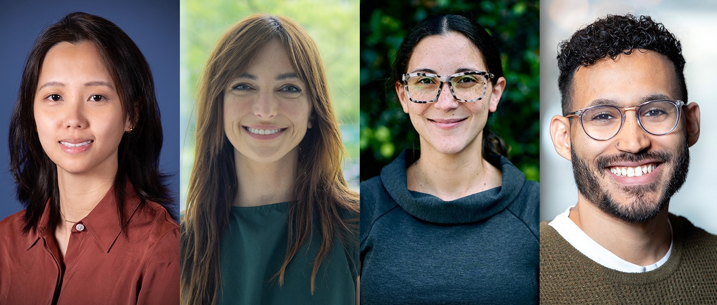 Photos of Jie Zheng, Marissa Scavuzzo, Nancy Padilla-Coreano, Francisco J. Rivera Rosario