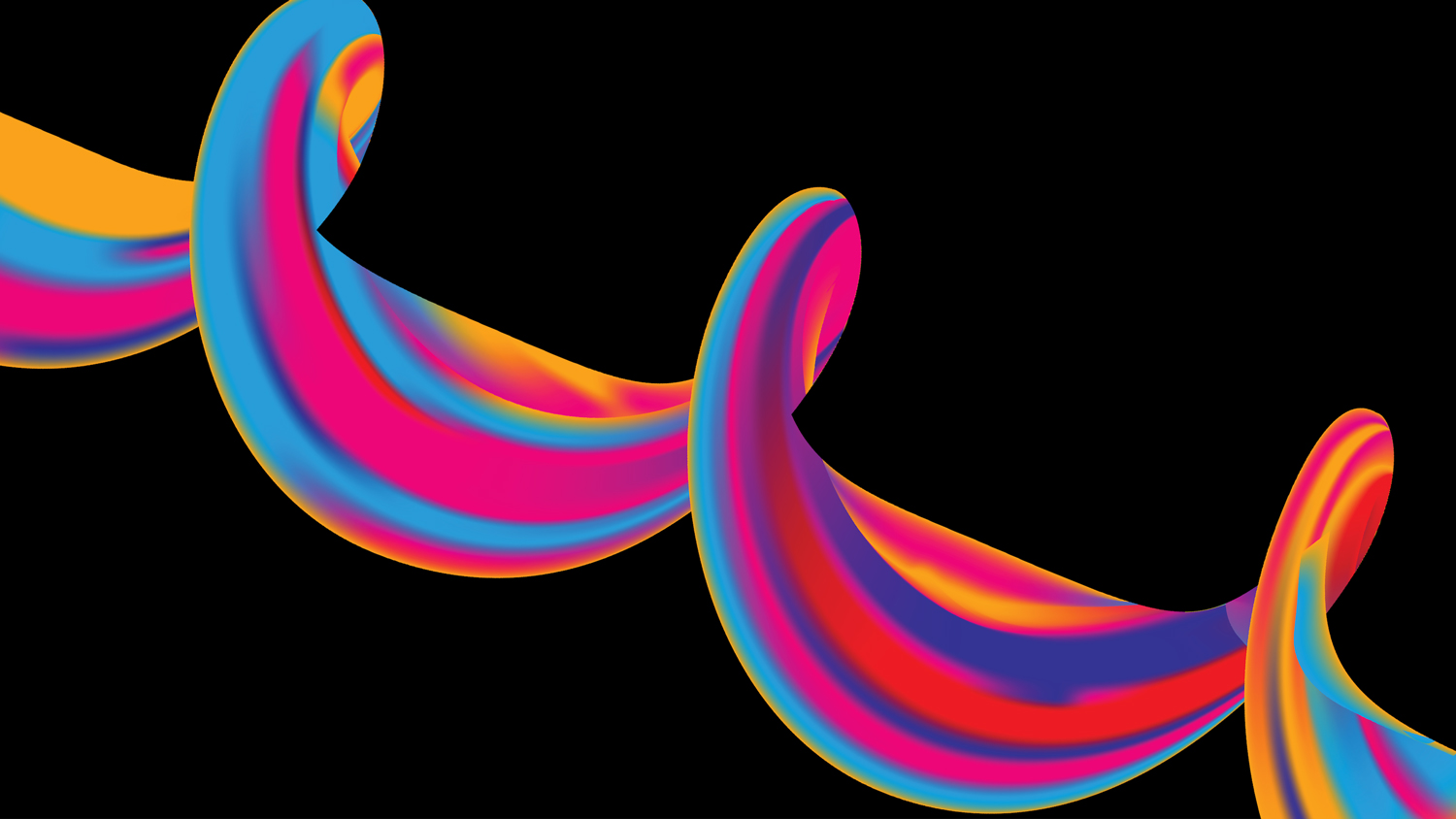 Illustration of colorful spiral.