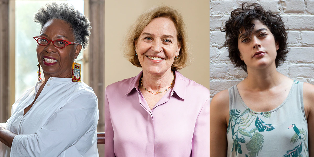 Jawole Willa Jo Zollar, Kelsey Martin, Molly Webster headshots