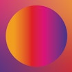 Circle in the middle of a warm color gradient