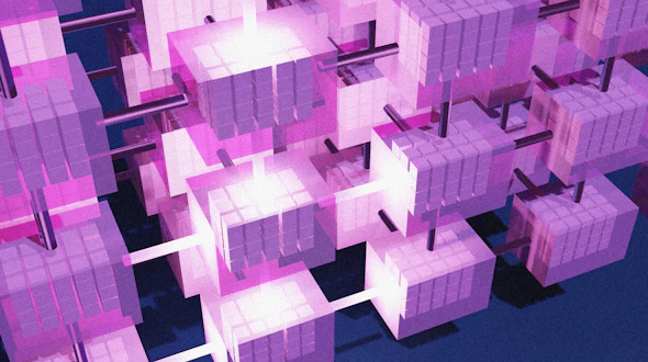 An illustration of the structure of a tensor network