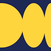 Abstract image in blue and yellow