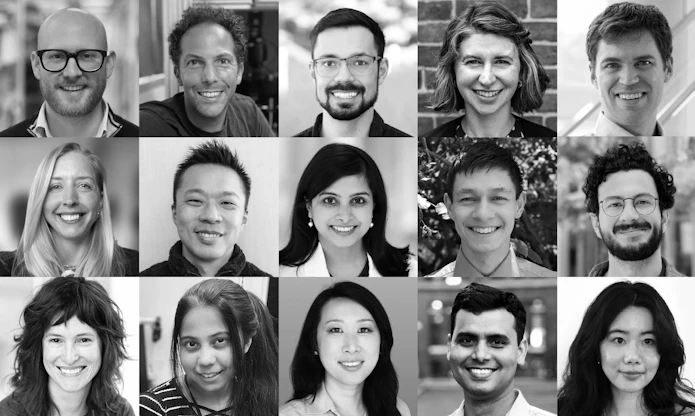 Headshots of the Simons Foundation's 2026 Fellows-to-Faculty honorees.