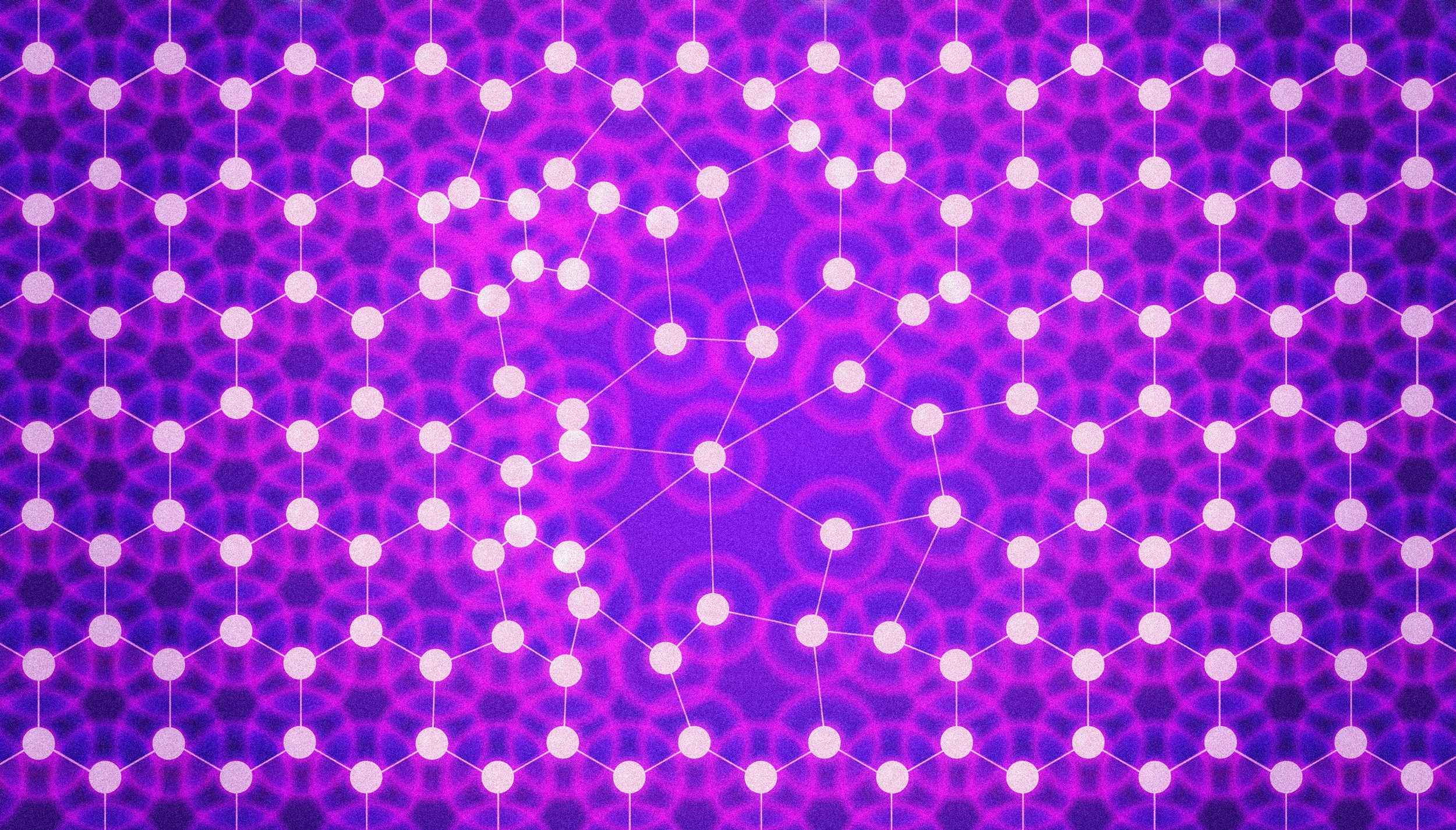 An illustration of a graphene lattice that has inconsistencies.