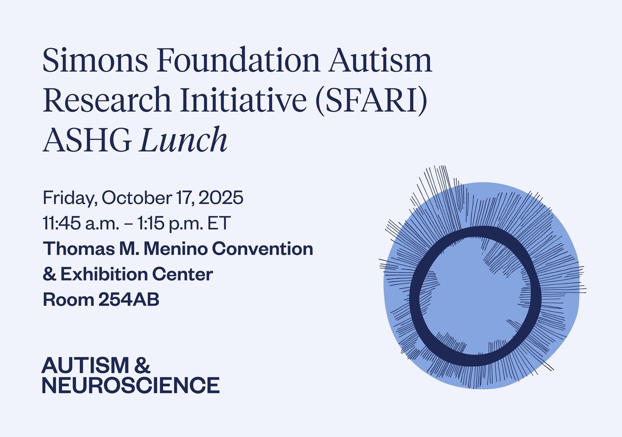 Graphic for 2025 SFARI ASHG social.